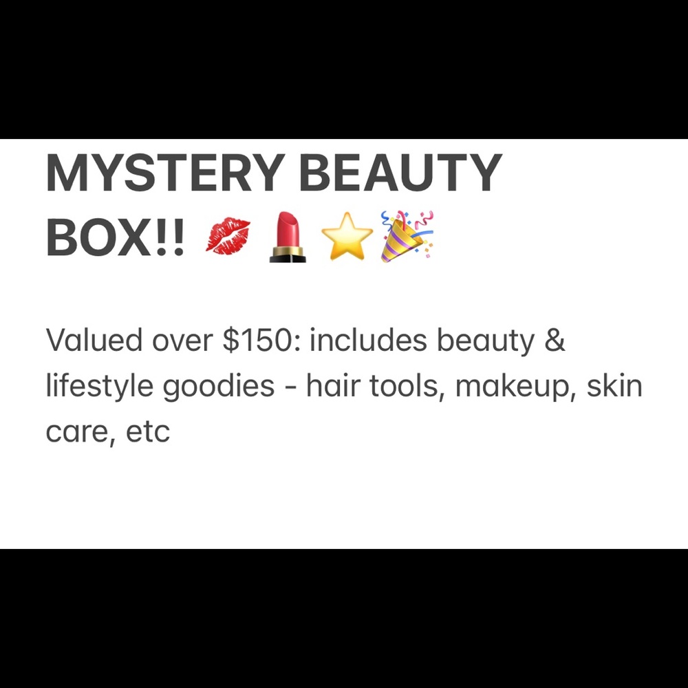 MYSTERY BEAUTY BOX!! 🎉💋💄⭐️ Valued over $150